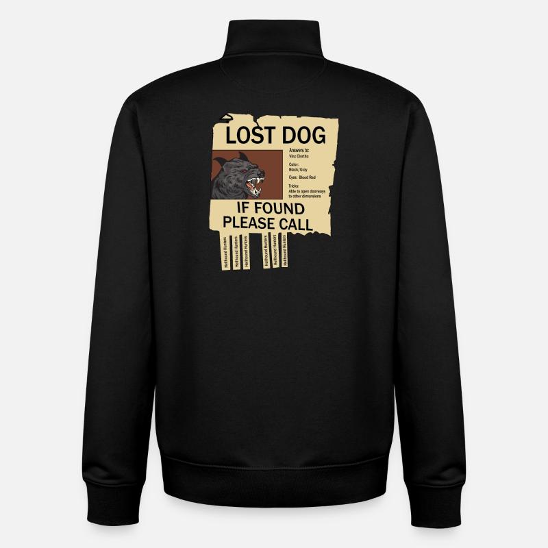 Vermisster Höllenhund - Unisex Organic Zip Sweatshirt von Stanley/Stella - Schwarz