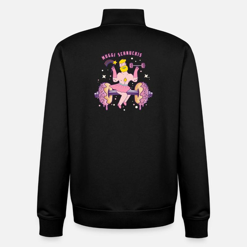 Les Muggi Schnuckis - Sweat zippé unisexe en coton bio Stanley/Stella - noir