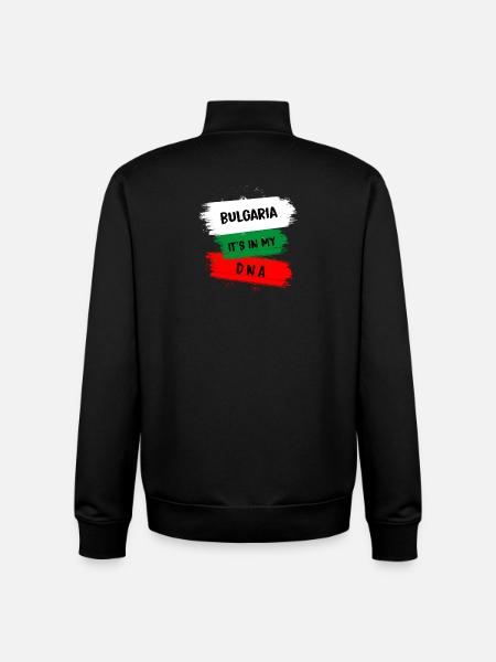 Bulgaria is in my DNA - Unisex Organic Zip Sweatshirt by Stanley/Stella - black