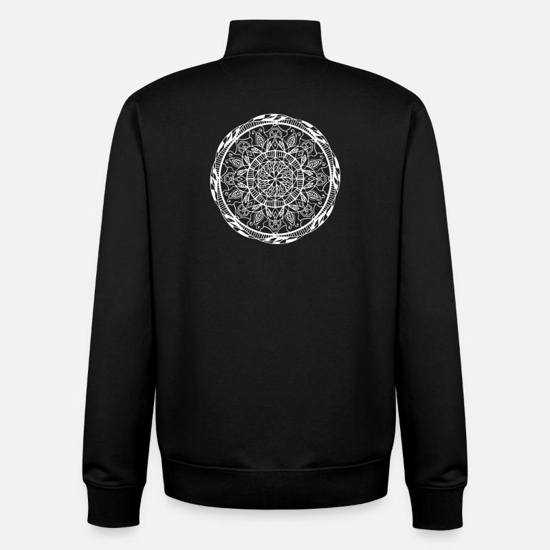 Mandala - Unisex Organic Zip Sweatshirt von Stanley/Stella - Schwarz