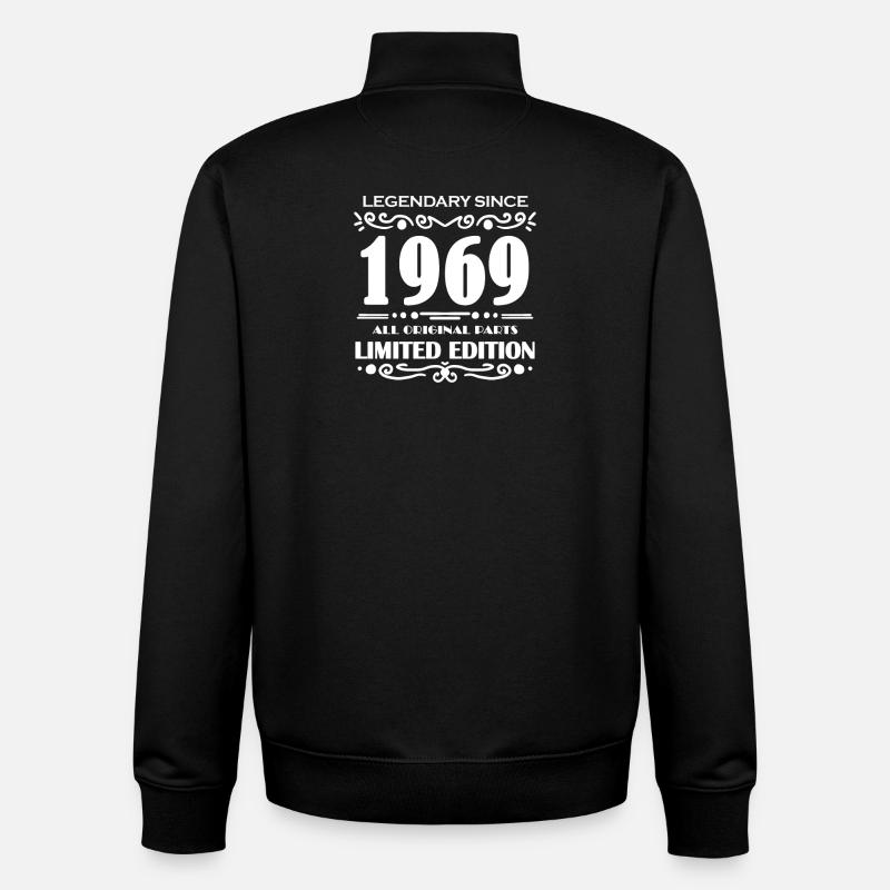 1969 - Unisex Organic Zip Sweatshirt von Stanley/Stella - Schwarz