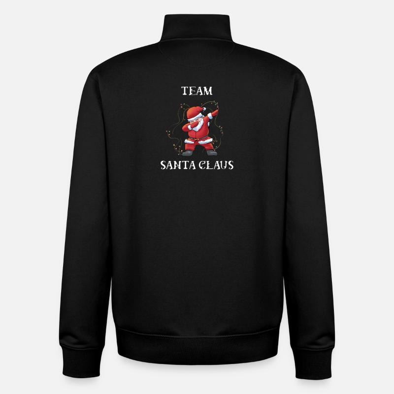 Team Weihnachtsmann - Unisex Organic Zip Sweatshirt von Stanley/Stella - Schwarz