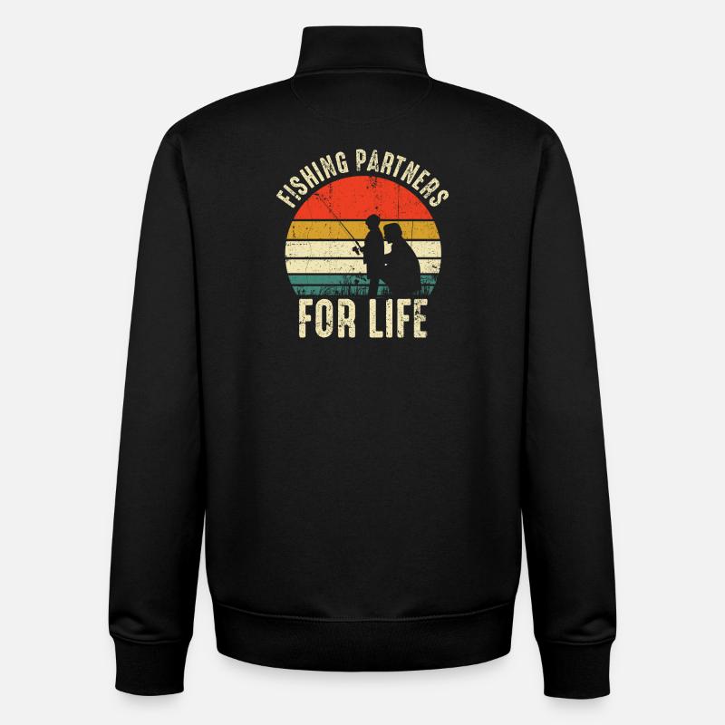 Angelpartner fürs Leben - Unisex Organic Zip Sweatshirt von Stanley/Stella - Schwarz