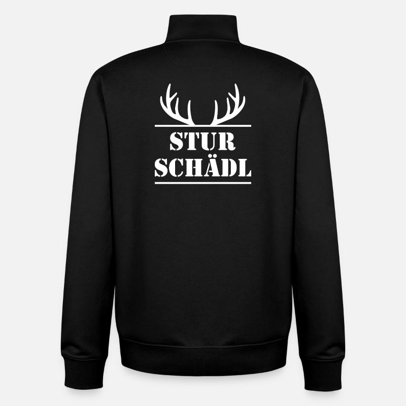 STURSCHÄDL - Unisex Organic Zip Sweatshirt von Stanley/Stella - Schwarz