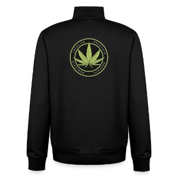 Mandat vert : légaliser la régulation - Sweat zippé unisexe en coton bio Stanley/Stella - noir - Dos - AI Model Male 185 light (185cm)