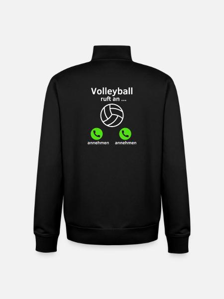 Volleyball ruft an - annehmen oder annehmen? - Unisex Organic Zip Sweatshirt von Stanley/Stella - Schwarz