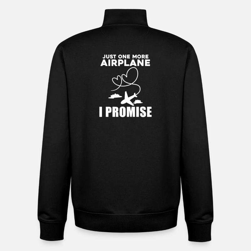 Avions Cadeau de pilote d’avion - Sweat zippé unisexe en coton bio Stanley/Stella - noir