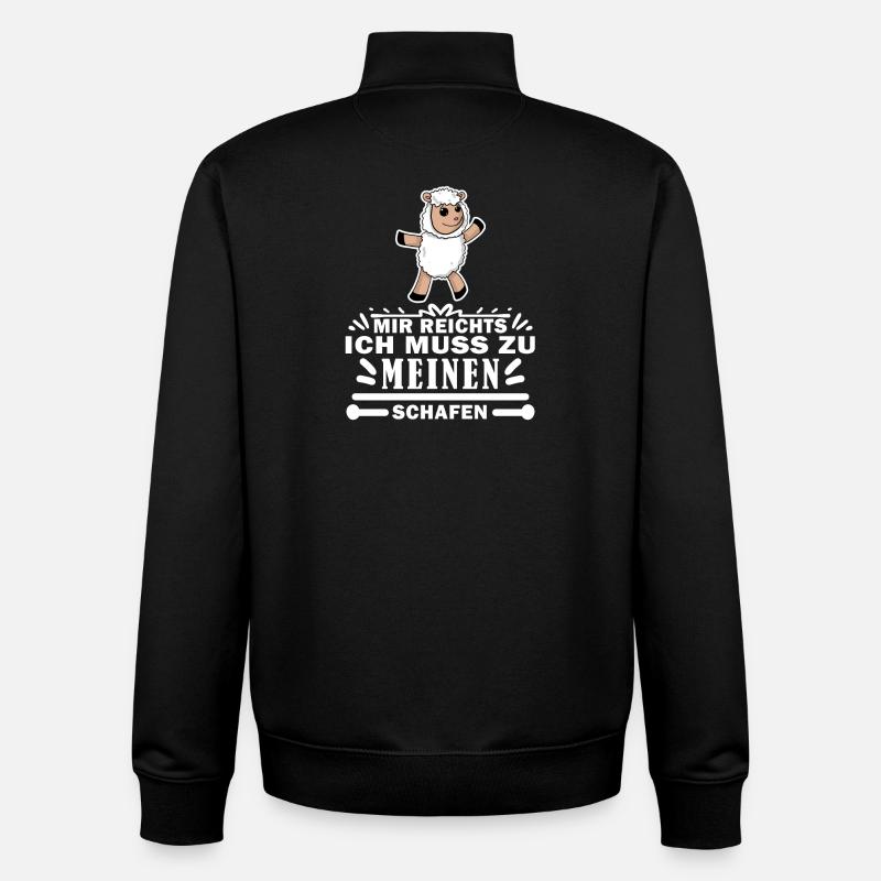 Schaf Schafe - Unisex Organic Zip Sweatshirt von Stanley/Stella - Schwarz