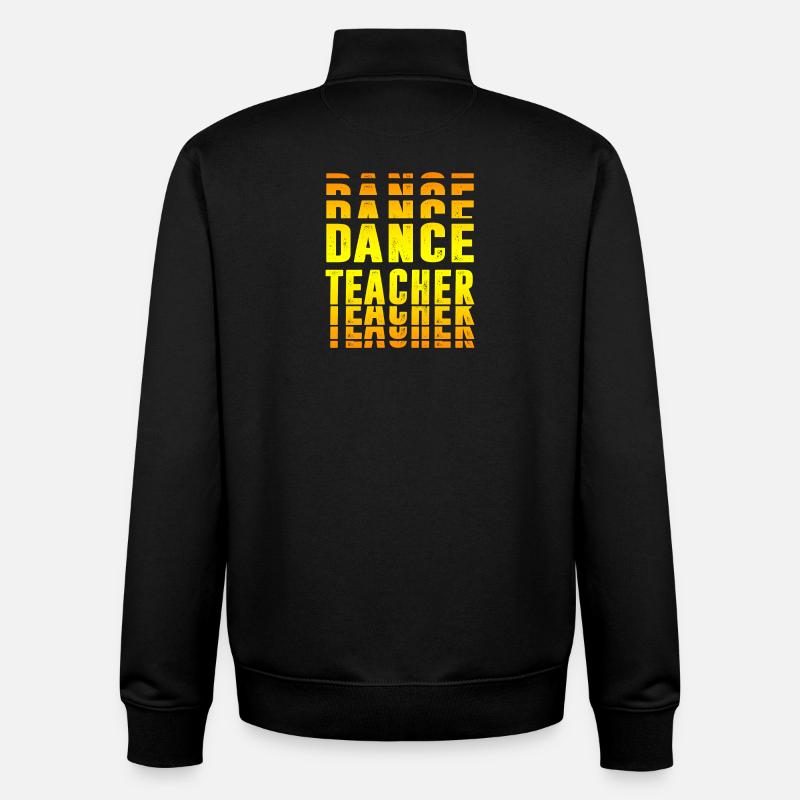 design de professeur de danse - Sweat zippé unisexe en coton bio Stanley/Stella - noir