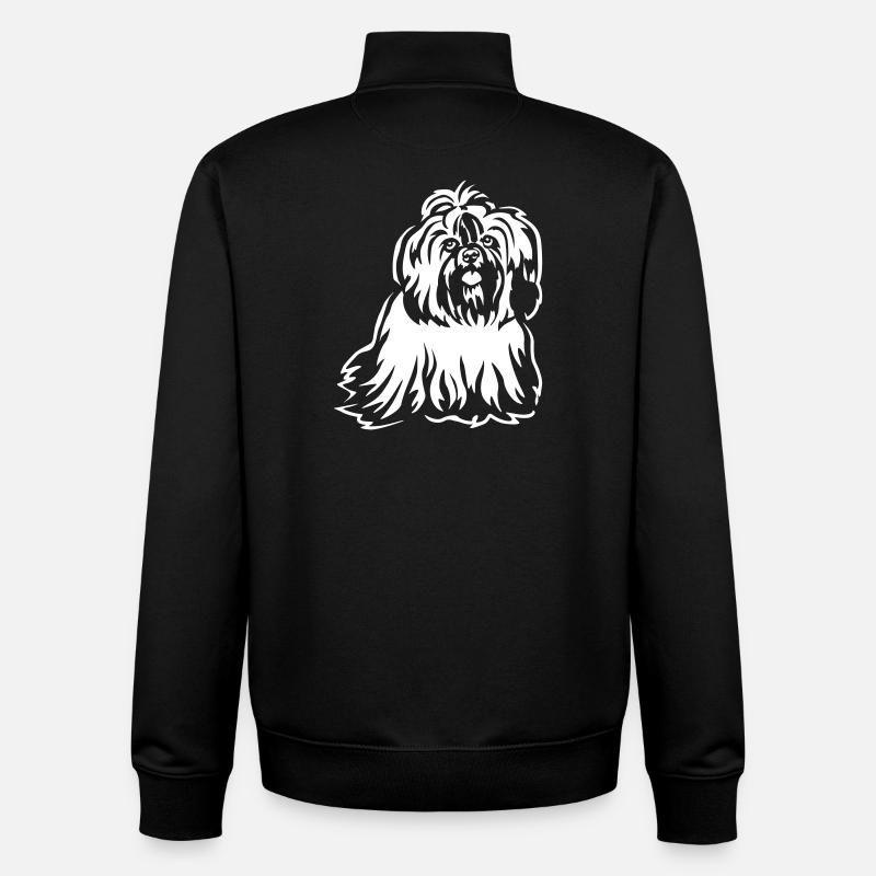 Shih-Tzu « Édition Noire » - Sweat zippé unisexe en coton bio Stanley/Stella - noir