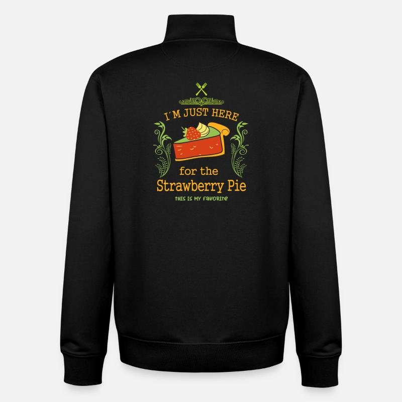 Erdbeerkuchen Liebhaber - Unisex Organic Zip Sweatshirt von Stanley/Stella - Schwarz