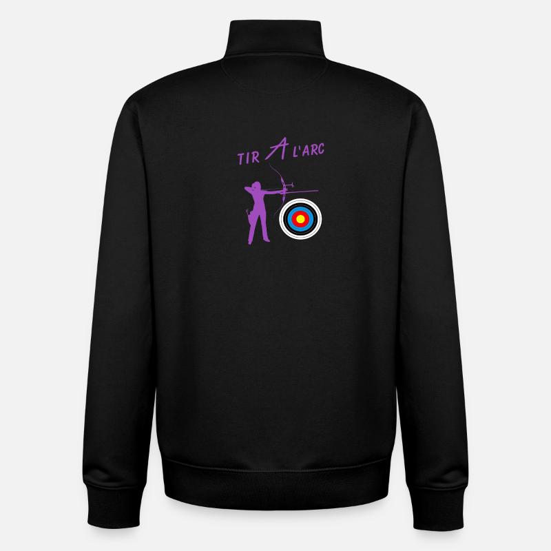 Bogenschießen - Unisex Organic Zip Sweatshirt von Stanley/Stella - Schwarz