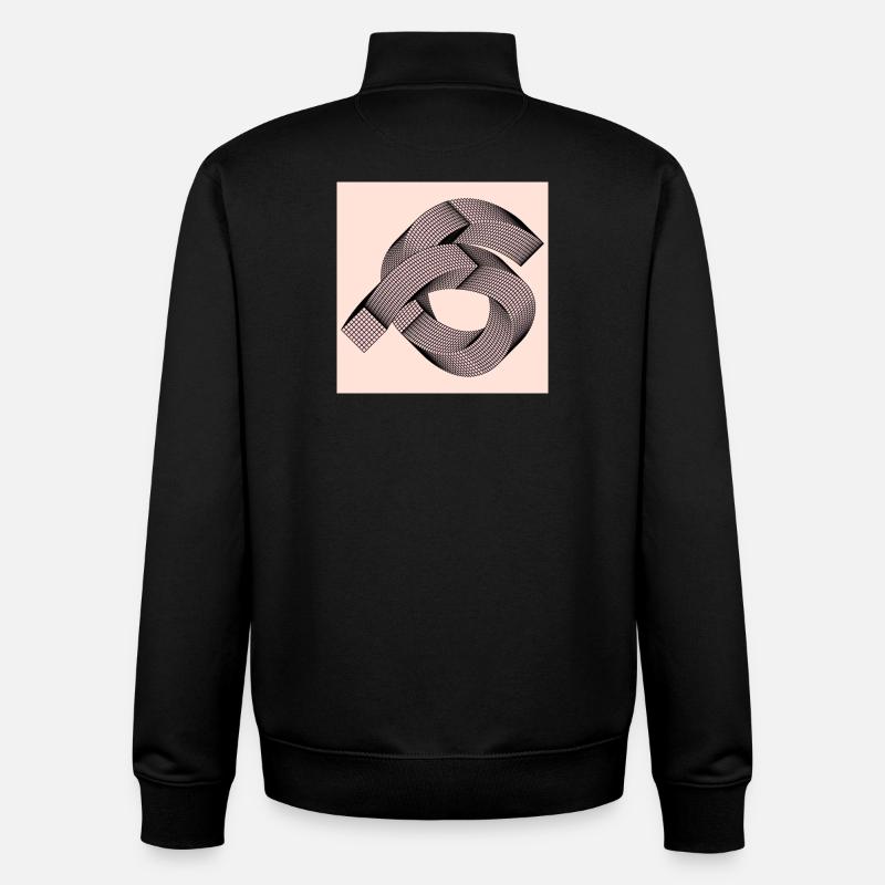 Modèle graphique - Sweat zippé unisexe en coton bio Stanley/Stella - noir