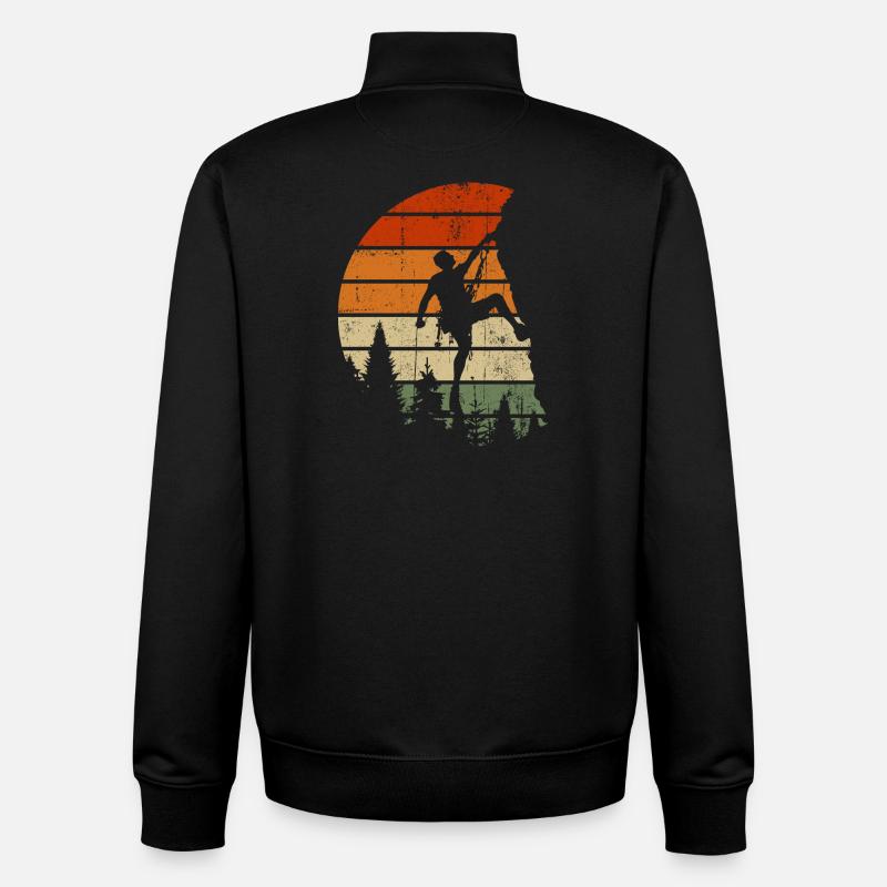 Sunset Summit Climber - Unisex Organic Zip Sweatshirt von Stanley/Stella - Schwarz