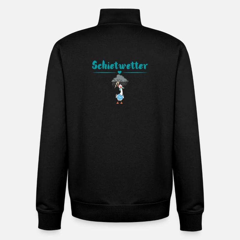 Schietwetter möwe. Maritime Mode - Unisex Organic Zip Sweatshirt von Stanley/Stella - Schwarz