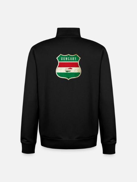 Ungarn Wappen Flaggen Design - Unisex Organic Zip Sweatshirt von Stanley/Stella - Schwarz