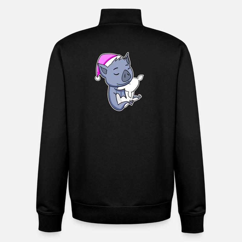 Bat - Unisex Organic Zip Sweatshirt by Stanley/Stella - black