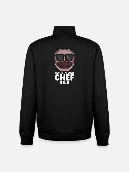 Cool Schnabeltier Chef Spruch - Unisex Organic Zip Sweatshirt von Stanley/Stella - Schwarz