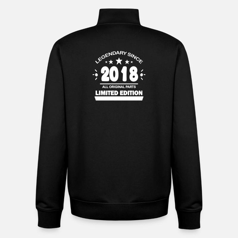 2018 - Unisex Organic Zip Sweatshirt von Stanley/Stella - Schwarz