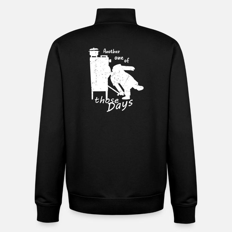 Un autre de ces jours! - Sweat zippé unisexe en coton bio Stanley/Stella - noir