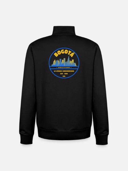 Bogotá Skyline Emblem - Unisex Organic Zip Sweatshirt by Stanley/Stella - black