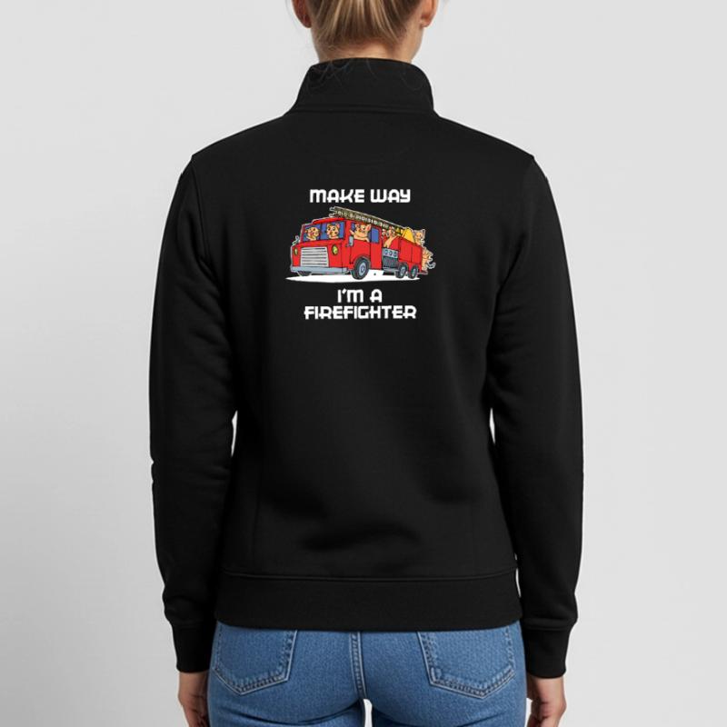 Fire Brigade Fire Engine Statement Professional Fire Brigade Unisex Organic Zip Sweatshirt by Stanley/Stella