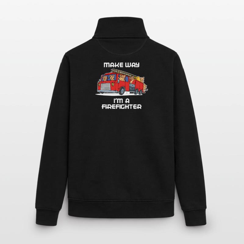 Fire Brigade Fire Engine Statement Professional Fire Brigade Unisex Organic Zip Sweatshirt by Stanley/Stella