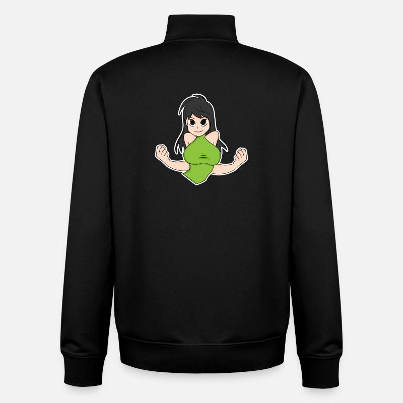 Anime - Sweat zippé unisexe en coton bio Stanley/Stella - noir