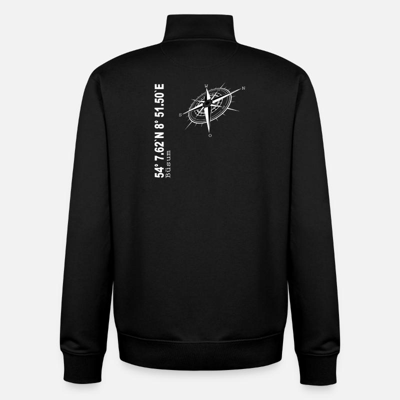 Büsum - Unisex Organic Zip Sweatshirt von Stanley/Stella - Schwarz