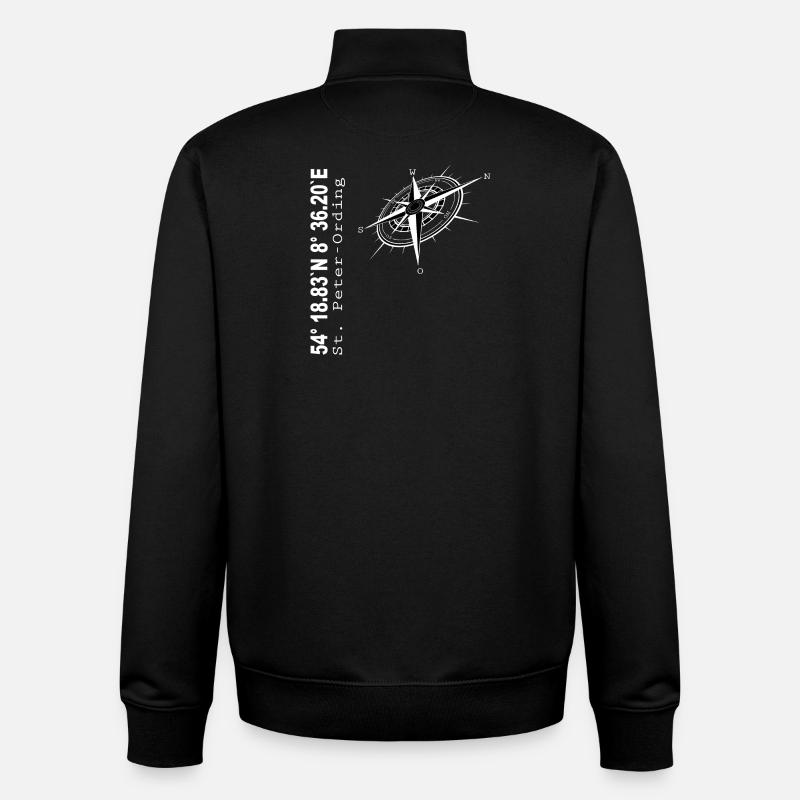 St Peter Ording - Unisex Organic Zip Sweatshirt von Stanley/Stella - Schwarz