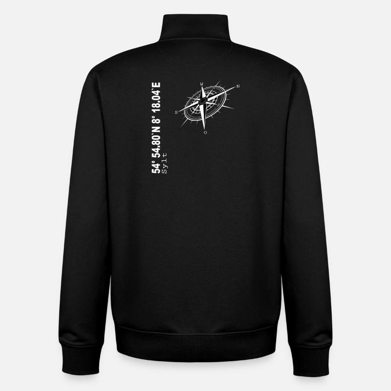 Sylt - Unisex Organic Zip Sweatshirt von Stanley/Stella - Schwarz