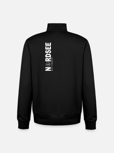 Nordsee - Unisex Organic Zip Sweatshirt von Stanley/Stella - Schwarz