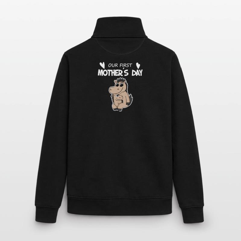 Muttertag - erster Muttertag Geschenk Unisex Organic Zip Sweatshirt von Stanley/Stella