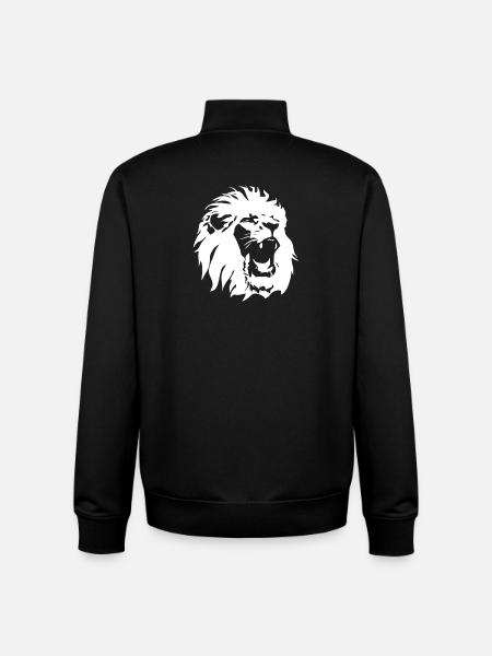 Lion's head - Unisex Organic Zip Sweatshirt by Stanley/Stella - black