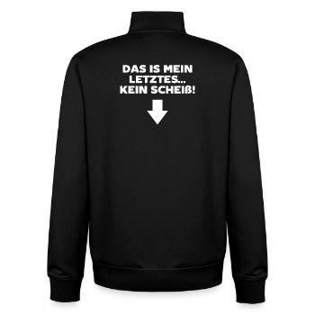 Eltern Schwangerschaft Schwanger Statement Familie - Unisex Organic Zip Sweatshirt von Stanley/Stella - Schwarz - Hinten - AI Model Male 185 light (185cm)
