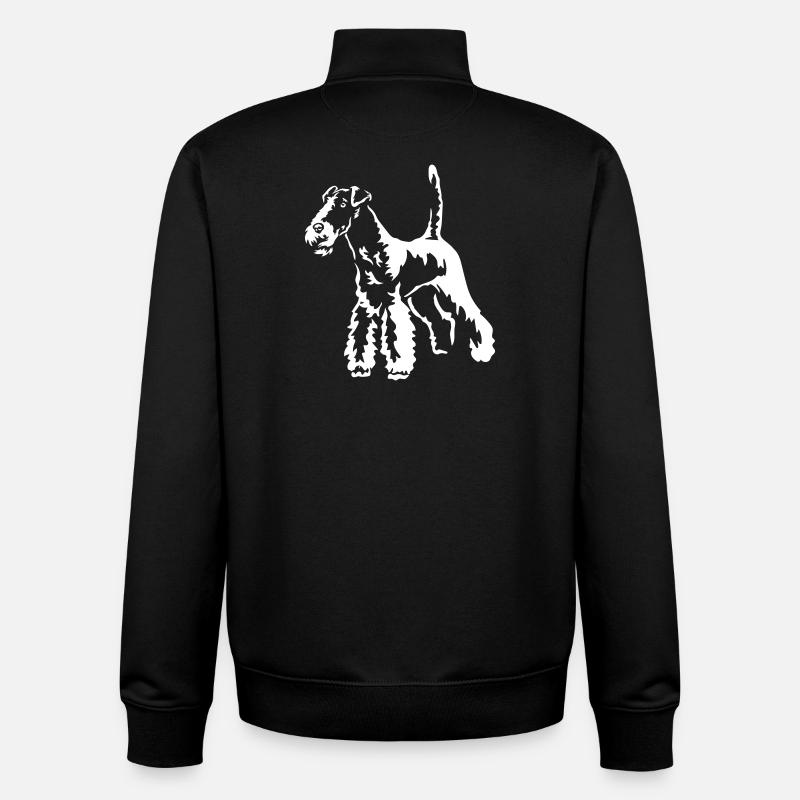 Foxterrier "Black Edition" - Unisex Organic Zip Sweatshirt von Stanley/Stella - Schwarz