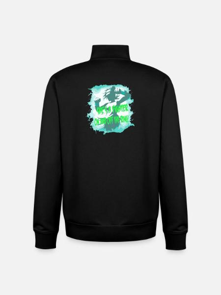 Fighter She's a fighter - Unisex Organic Zip Sweatshirt by Stanley/Stella - black
