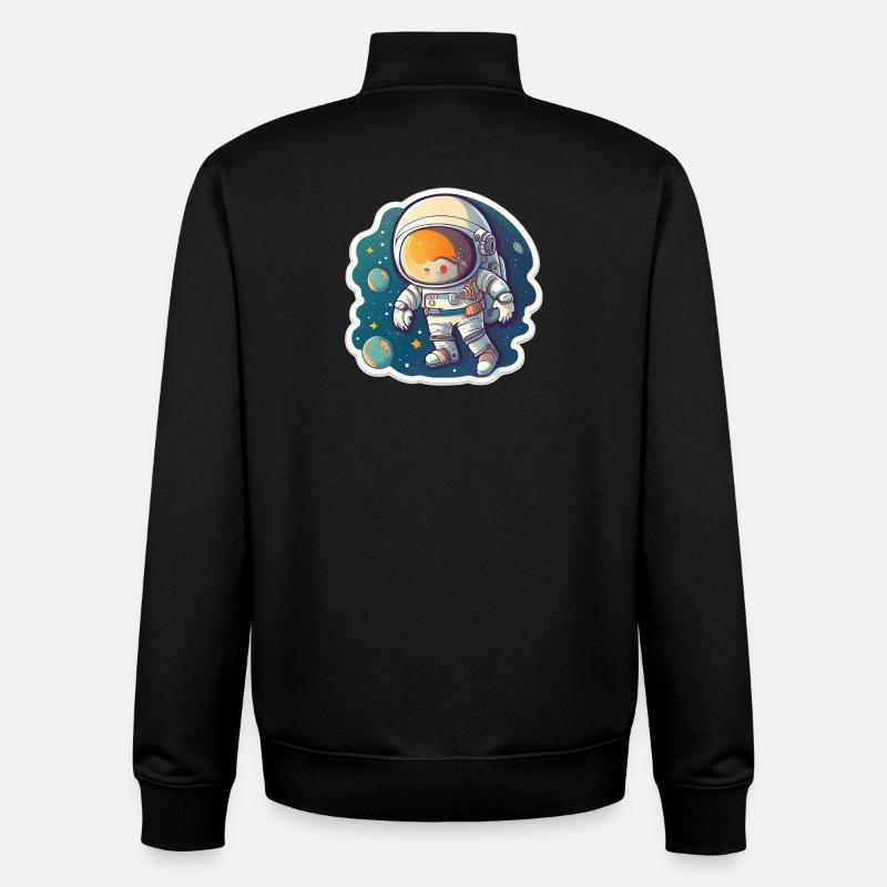 Space Adventure - Unisex Organic Zip Sweatshirt von Stanley/Stella - Schwarz