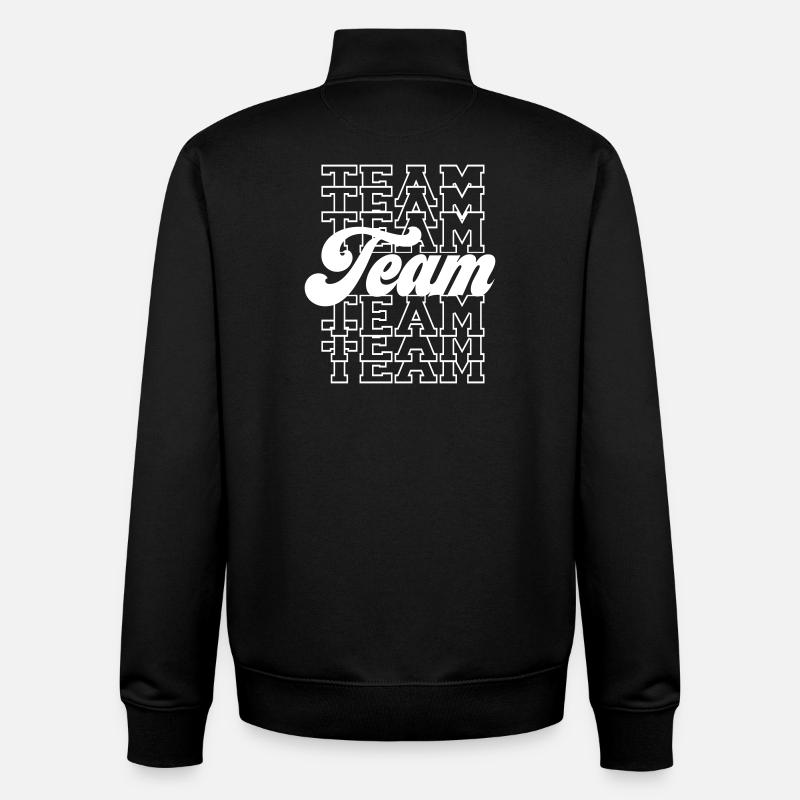 Team - Unisex Organic Zip Sweatshirt by Stanley/Stella - black