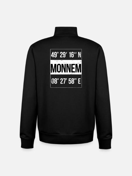 Coordonnées Monnem Mannheim - Sweat zippé unisexe en coton bio Stanley/Stella - noir