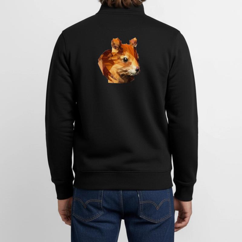 Polygon Eichhörnchen Unisex Organic Zip Sweatshirt von Stanley/Stella