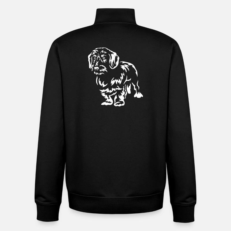 Dackel "Black Edition" - Unisex Organic Zip Sweatshirt von Stanley/Stella - Schwarz
