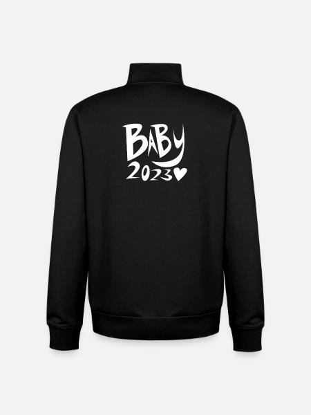 Bébé 2023 - Naissance enceinte - Sweat zippé unisexe en coton bio Stanley/Stella - noir