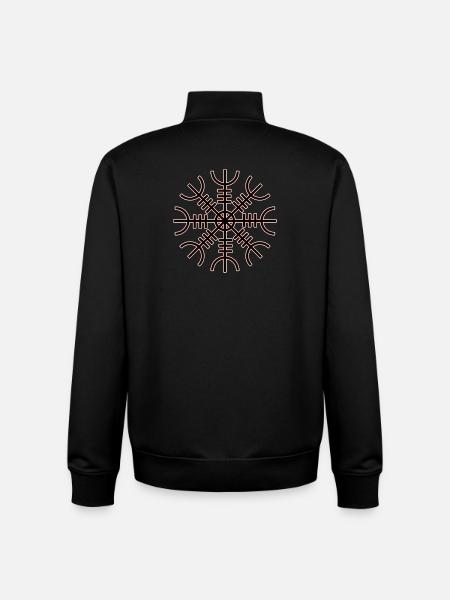 Helm of Awe - Unisex Organic Zip Sweatshirt by Stanley/Stella - black