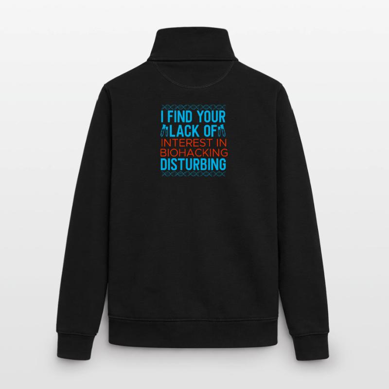 Conception de biohacking Sweat zippé unisexe en coton bio Stanley/Stella
