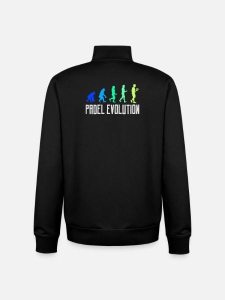 Player Evolution Padel Padel Game Statement - Unisex Organic Zip Sweatshirt by Stanley/Stella - black