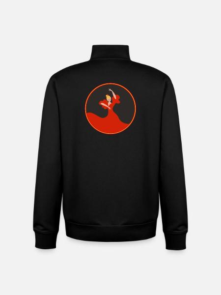 Flamenco Dancer 2 - Unisex Organic Zip Sweatshirt by Stanley/Stella - black
