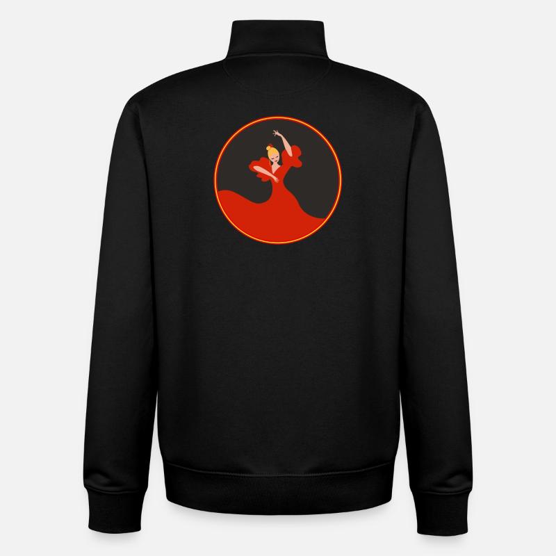 Flamenco Tänzerin 2 - Unisex Organic Zip Sweatshirt von Stanley/Stella - Schwarz