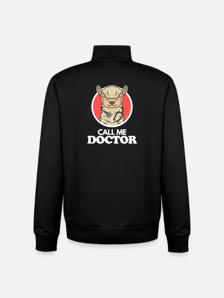 Doktor Arzt Tierarzt - Unisex Organic Zip Sweatshirt von Stanley/Stella - Schwarz