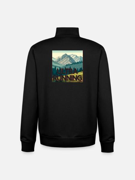 Ultra Running - Unisex Organic Zip Sweatshirt by Stanley/Stella - black